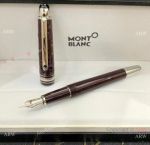 Copy Montblanc Around the World in 80 days Fountain pen 145 Midsize Dark Red